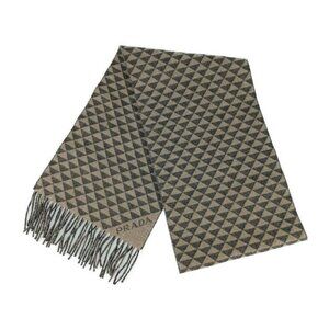 Prada Scarf Double Symbole Double Symbol Scarf 2 Fs056 Antracite Grey